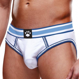 Prowler Underwear Slip aperto senza slip Prowler bianco-blu cielo