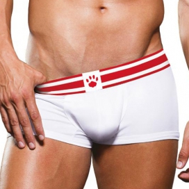 Boxer Trunk Prowler White-Red