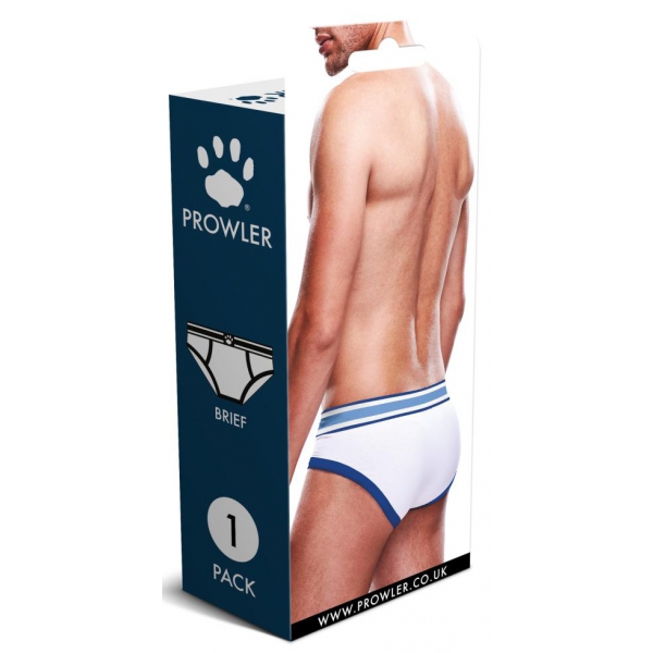 BRIEF Prowler Slip Wit-Blauw