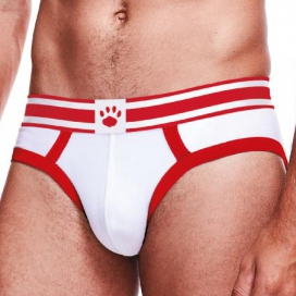 Slip BRIEF Prowler Weiß-Rot