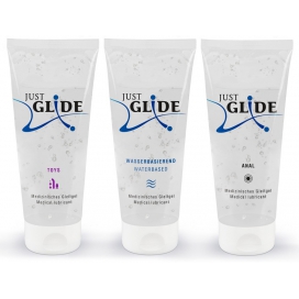 Just Glide Water Lube Pack 200ml x3