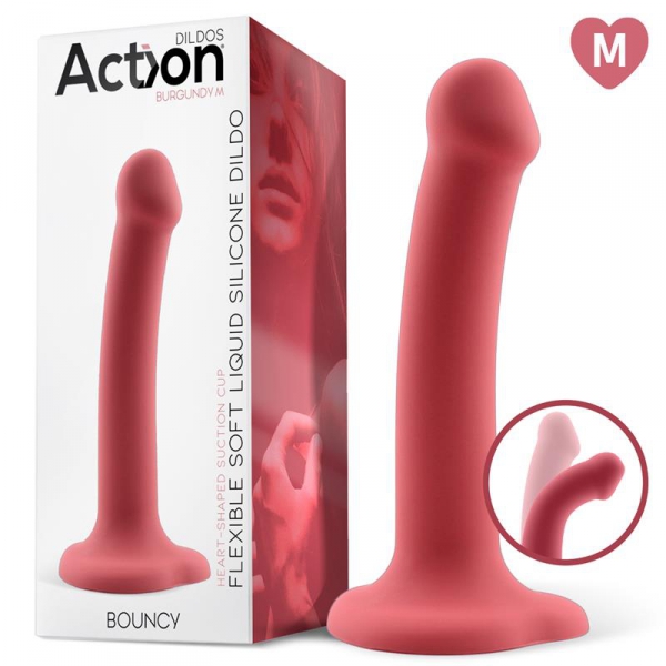 Dildo in silicone Bouncy M 16 x 3,7 cm