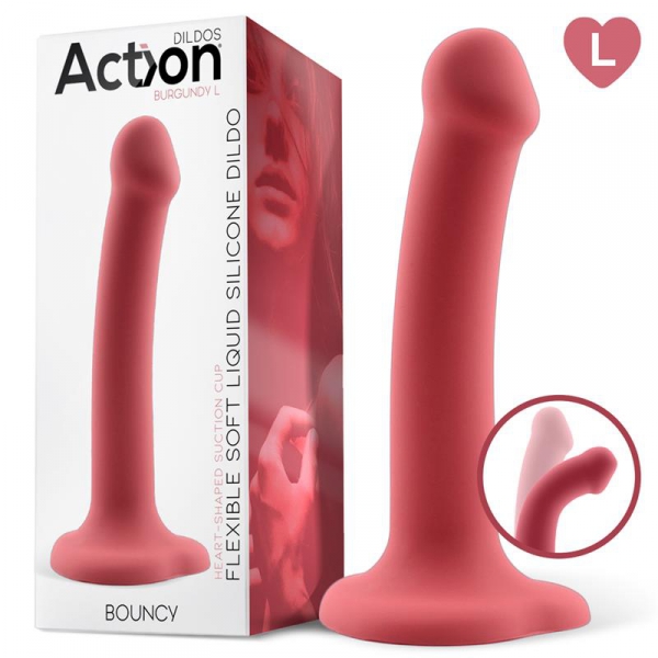 Silicone dildo Bouncy L 17 x 4cm