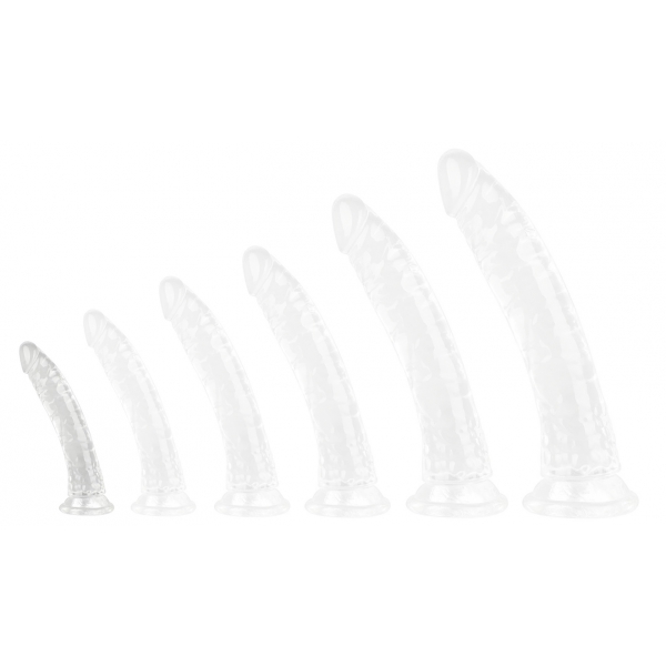 Sem Bola dildo transparente S 15 x 3,2cm