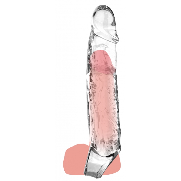 Obter manga do pénis verdadeiramente transparente L 16 x 3,5cm