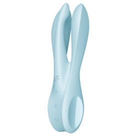 Stimolatore clitorideo vibrante Threesome 1 Satisfyer Blu