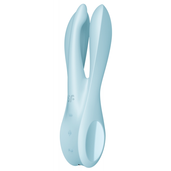 Threesome 1 Satisfyer Vibrating Clitoris Stimulator Blue