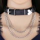 Love Chain Collarbone Necklace BLACK