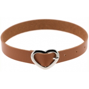 Joy Jewels Collar Marrón Corazón Adherido