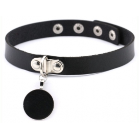 Joy Jewels Round Moon Neckholder Schwarz