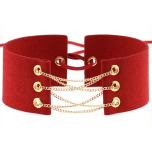 Joy Jewels Collar rojo coral