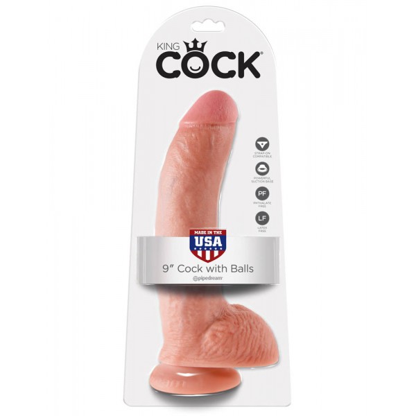 Dildo King Cock with balls 22 x 5.1 cm Chair