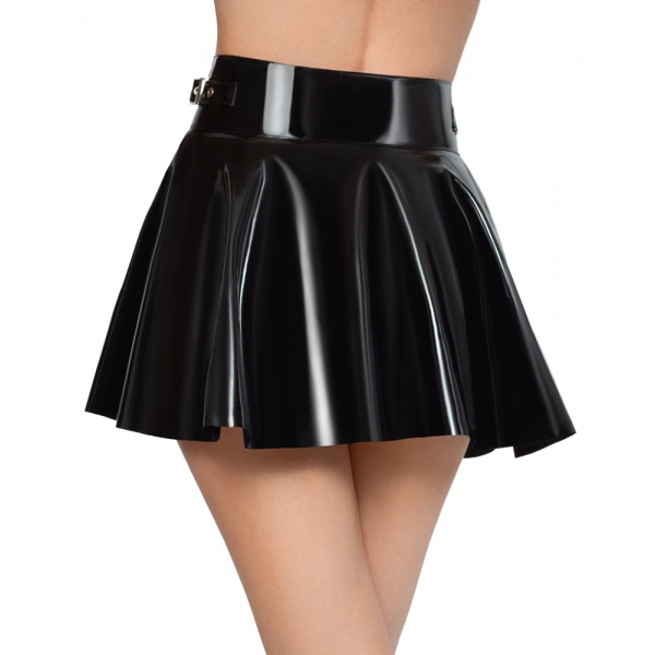 Black Vinyl Skirt