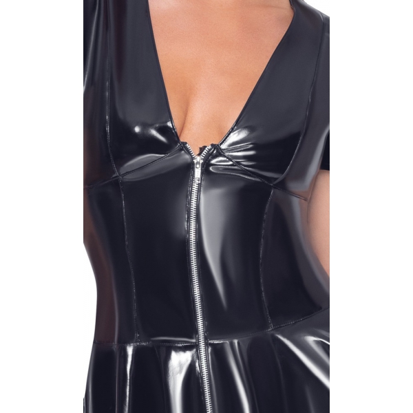 Vestido de vinilo Fripon Negro