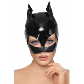 Black Level Vinyl-Katzenmaske Cat Mask Schwarz