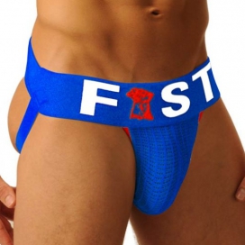 Fist Jockstrap Fist Logo Blue
