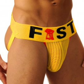 Fist Jockstrap Fist Logo Yellow