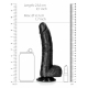 Curved Realistic Dildo  Balls  Suction Cup - 8''/ 20,5 cm