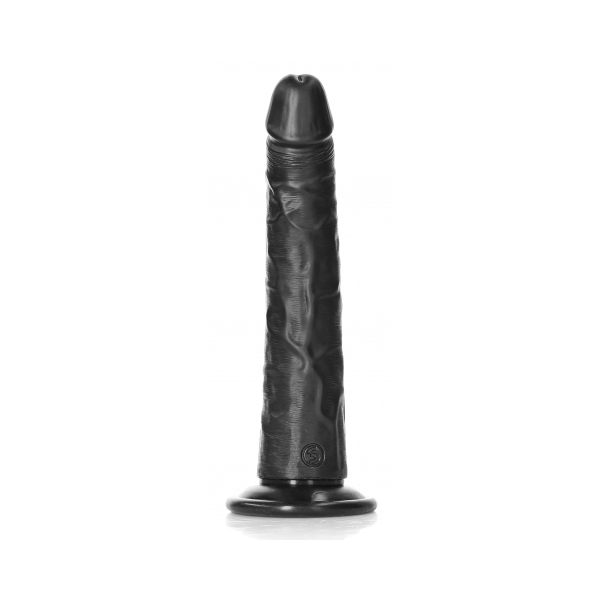 Slanke Dildo RealRock 20 x 4.6cm Zwart