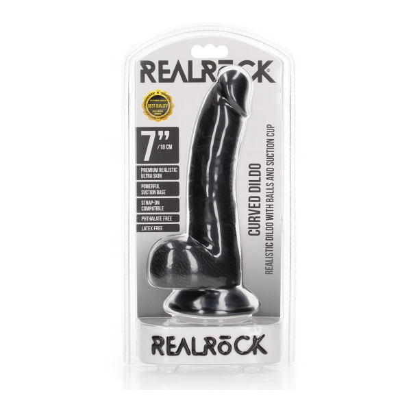 Curved Dildo Kurt 15 x 3.7cm Black