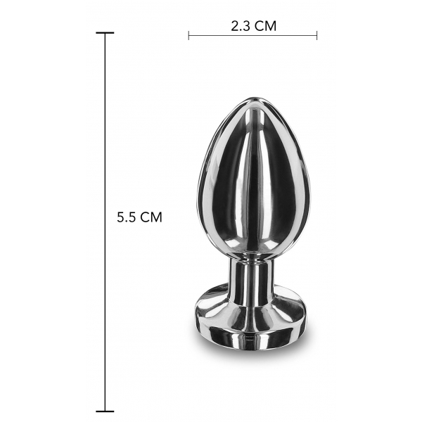 Metall-Schmuck-Plug Butt Fine S 5 x 2.3cm