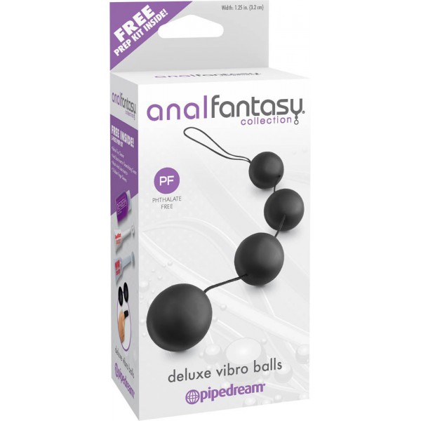 Bolas anales vibrantes de 3,2 cm de color negro