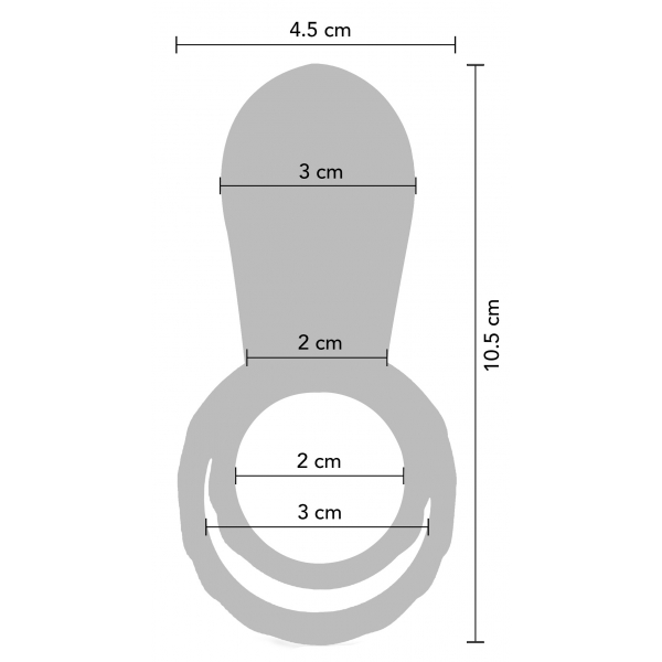 Anel Stim 30mm anel vibratório de piça