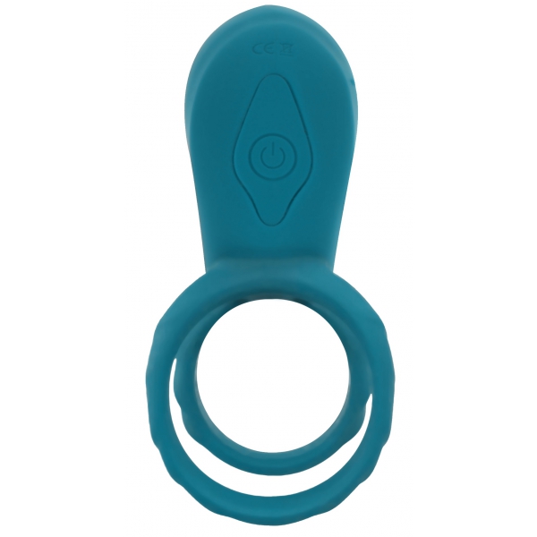 Cockring with vibrating case Vibrator Green 10 x 2.8cm