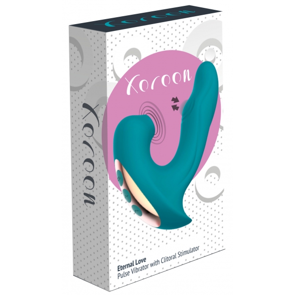 Eeuwige Clitorale en G-Spot Stimulator 15cm Turquoise