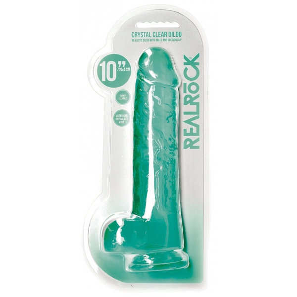 Kristalheldere Dildo 21 x 5,5cm Groen