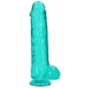 Kristalheldere Dildo 21 x 5,5cm Groen