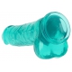 Crystal Clear Dildo 21 x 5.5cm Green