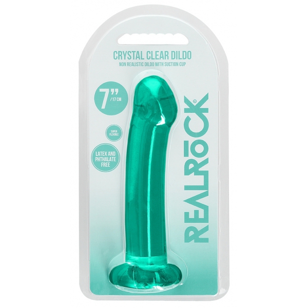 Gode Rody Crystal RealRock 16 x 4cm Vert