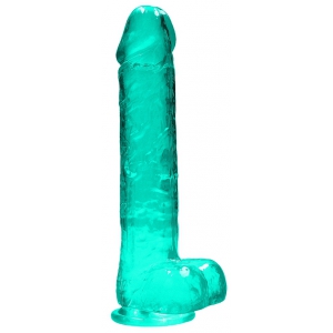 Real Rock Crystal Dildo trasparente 19 x 4,5 cm verde