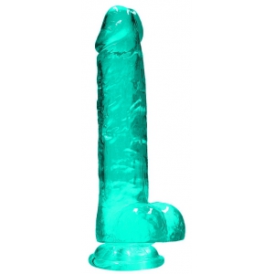 Real Rock Crystal Consolador Transparente 16 x 4 cm Verde