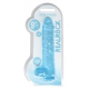 Crystal Clear Dildo 19 x 4.5cm Blue