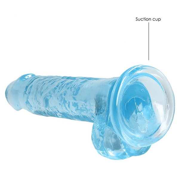 Crystal Clear Dildo 14 x 3.5cm Blauw