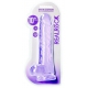 Dildo cristalino 21 x 5,5cm roxo