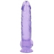 Crystal Clear Dildo 21 x 5.5cm Purple