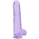 Dildo Crystal Clear 21 x 5.5cm Violett