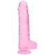 Dildo Crystal Clear 21 x 5.5cm Pink
