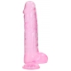 Kristalheldere Dildo 21 x 5,5cm Roze