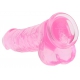 Dildo transparente 21 x 5,5cm Rosa