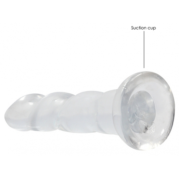 Dildo Twist Crystal RealRock 16 x 4cm Transparent