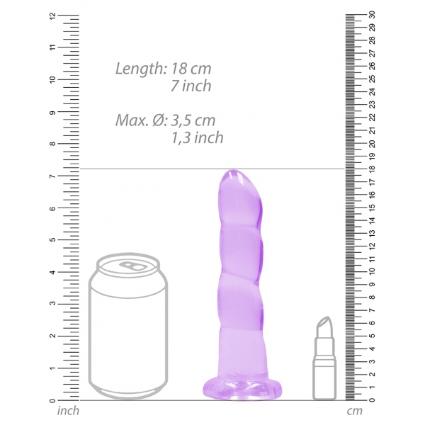 Non Realistic Dildo with Suction Cup - 7''/ 17 cm