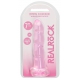 Dildo Twist Kristal RealRock 16 x 4cm Roze