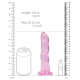 Dildo Twist Kristal RealRock 16 x 4cm Roze