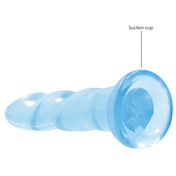 Dildo Twist Crystal RealRock 16 x 4 cm Blu