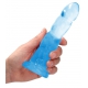 Twist Crystal Dildo RealRock 16 x 4cm Blau