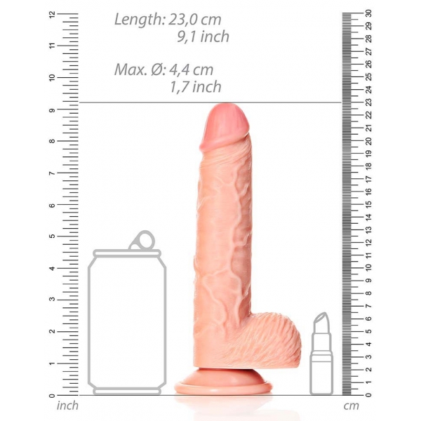 Envy Rechte RealRock Dildo 17 x 4,4cm